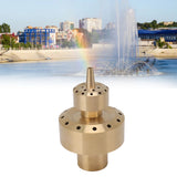 Copper Double Column Fountain Nozzle Music Fountain Landscape Scenery Nozzle Water Fountain Nozzle G1.5in