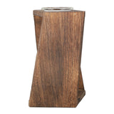 Glass Test Tube Plant Terrarium Multipurpose Innovative Hand Crafted Desktop Plant Terrarium for Hydroponic Plants Carbon Grill - Front View