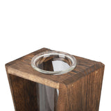 Glass Test Tube Plant Terrarium Multipurpose Innovative Hand Crafted Desktop Plant Terrarium for Hydroponic Plants Carbon Grill
