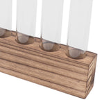 Glass Plant Propagation Station Plant Propagation Tubes Desktop Plant Terrarium With Wooden Stand Mini Test Tube Home Decor 6 Tubes - Extra Image