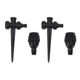 2pcs Garden Sprinklers Plastic 360 Degree Rotating Irrigation Sprinkler Large Area Coverage Sprinkler for Garden Yard Lawn