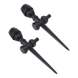 2pcs Garden Sprinklers Plastic 360 Degree Rotating Irrigation Sprinkler Large Area Coverage Sprinkler for Garden Yard Lawn - Top-Down View