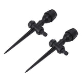 2pcs Garden Sprinklers Plastic 360 Degree Rotating Irrigation Sprinkler Large Area Coverage Sprinkler for Garden Yard Lawn