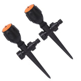 2pcs Garden Sprinklers Plastic 360 Degree Rotating Irrigation Sprinkler Large Area Coverage Sprinkler for Garden Yard Lawn