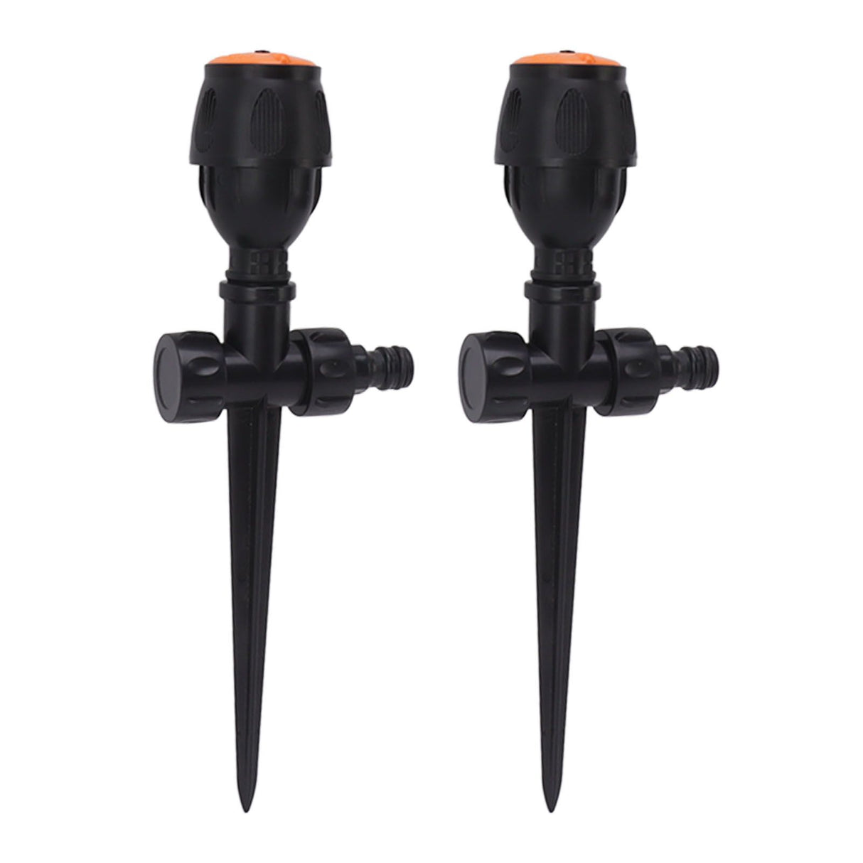 2pcs Garden Sprinklers Plastic 360 Degree Rotating Irrigation Sprinkler Large Area Coverage Sprinkler for Garden Yard Lawn