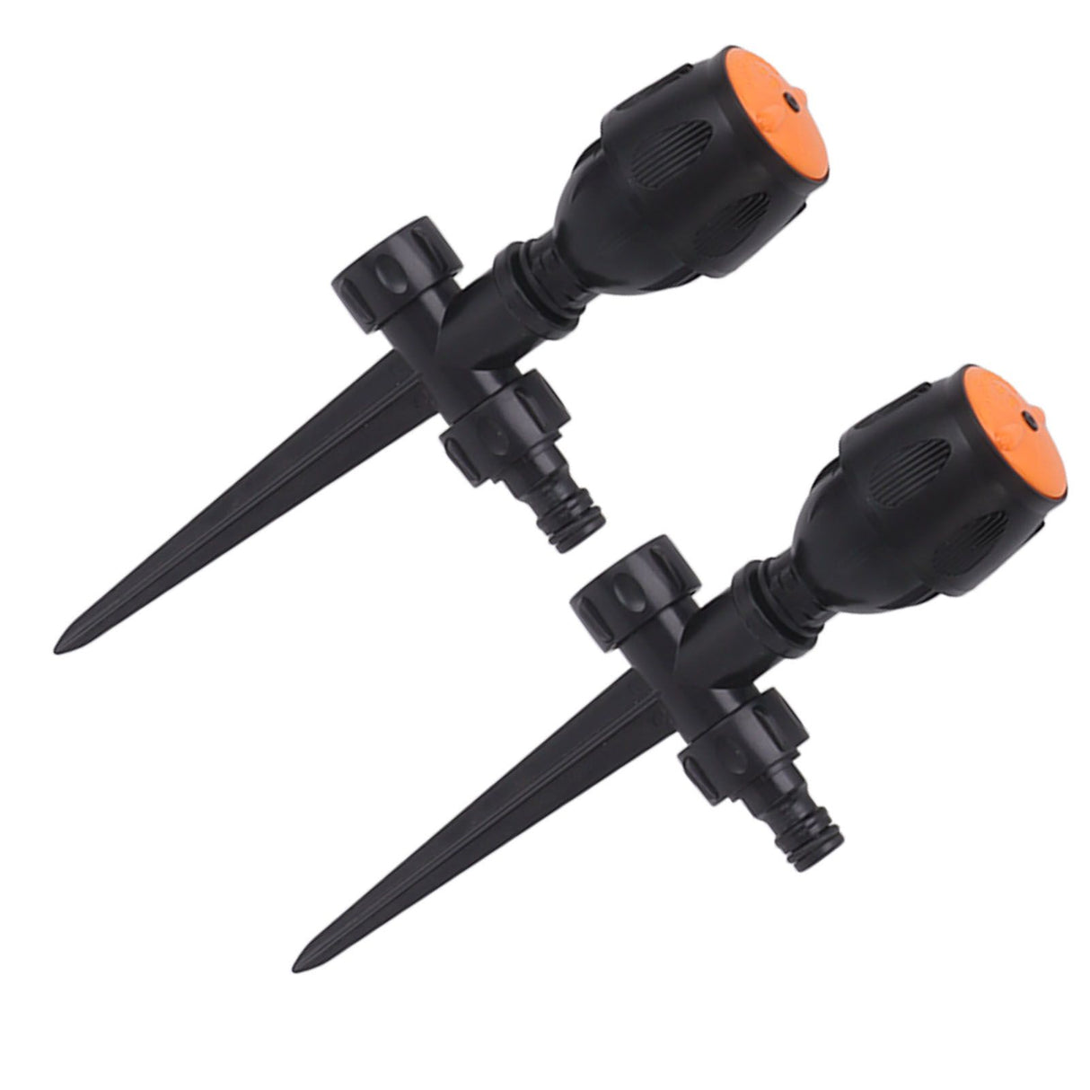 2pcs Garden Sprinklers Plastic 360 Degree Rotating Irrigation Sprinkler Large Area Coverage Sprinkler for Garden Yard Lawn