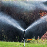 2pcs Garden Sprinklers Plastic 360 Degree Rotating Irrigation Sprinkler Large Area Coverage Sprinkler for Garden Yard Lawn