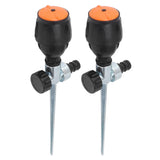 Automatic Rotating Sprinkler Metal Insert Needle Nozzle 360 Degree Sprinkler for Garden Lawn - 45-Degree Angle