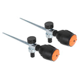 Automatic Rotating Sprinkler Metal Insert Needle Nozzle 360 Degree Sprinkler for Garden Lawn - Rear View