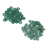 100PCS Greenhouse Twist Clips Plastic Shading Fixing Clips with Washers for Greenhouse Insulation Bubble Netting Wrap - Top-Down View