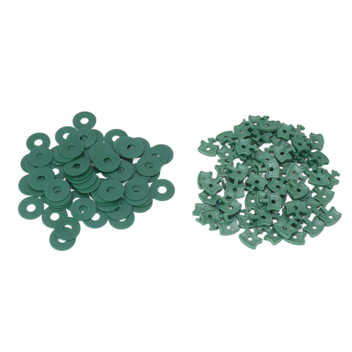 100PCS Greenhouse Twist Clips Plastic Shading Fixing Clips with Washers for Greenhouse Insulation Bubble Netting Wrap