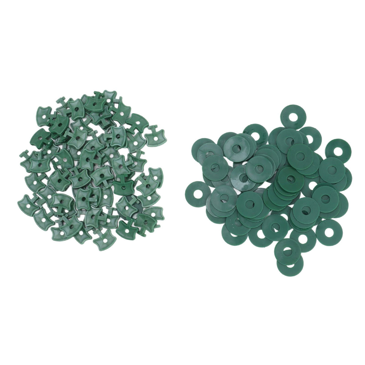 100PCS Greenhouse Twist Clips Plastic Shading Fixing Clips with Washers for Greenhouse Insulation Bubble Netting Wrap