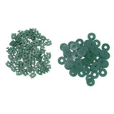 100PCS Greenhouse Twist Clips Plastic Shading Fixing Clips with Washers for Greenhouse Insulation Bubble Netting Wrap - Rear View