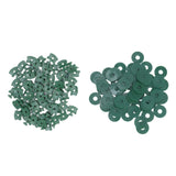 100PCS Greenhouse Twist Clips Plastic Shading Fixing Clips with Washers for Greenhouse Insulation Bubble Netting Wrap - Close-Up Angle