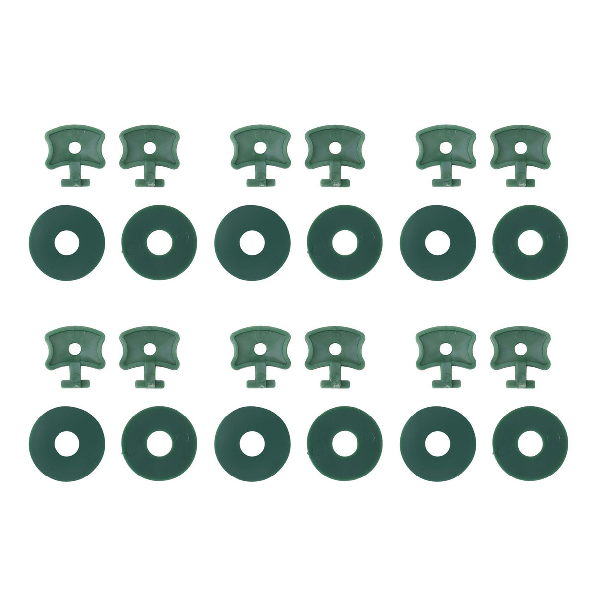 100PCS Greenhouse Twist Clips Plastic Shading Fixing Clips with Washers for Greenhouse Insulation Bubble Netting Wrap