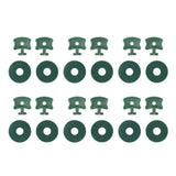 100PCS Greenhouse Twist Clips Plastic Shading Fixing Clips with Washers for Greenhouse Insulation Bubble Netting Wrap - Low Angle