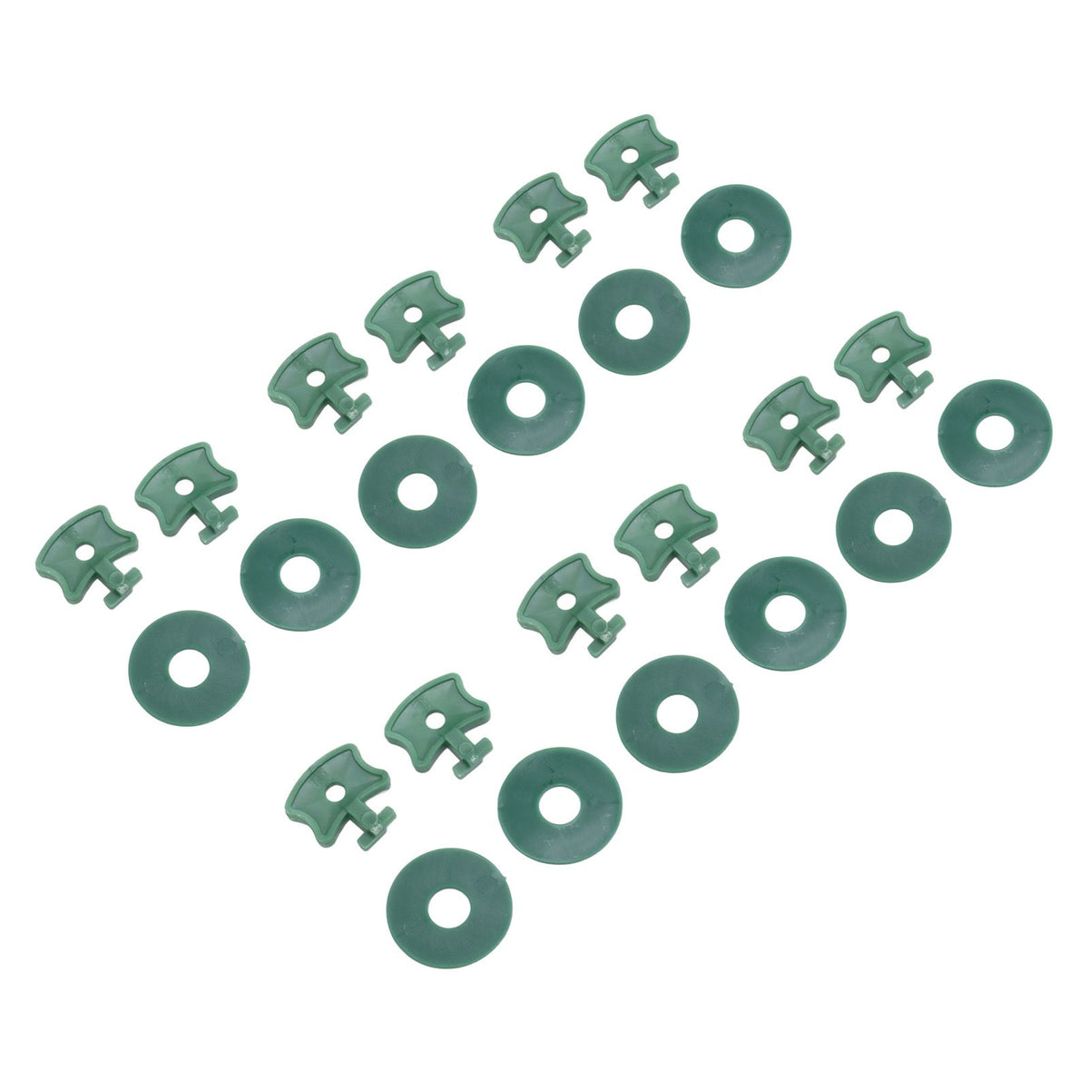 100PCS Greenhouse Twist Clips Plastic Shading Fixing Clips with Washers for Greenhouse Insulation Bubble Netting Wrap