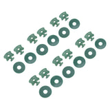 100PCS Greenhouse Twist Clips Plastic Shading Fixing Clips with Washers for Greenhouse Insulation Bubble Netting Wrap - Extra Image