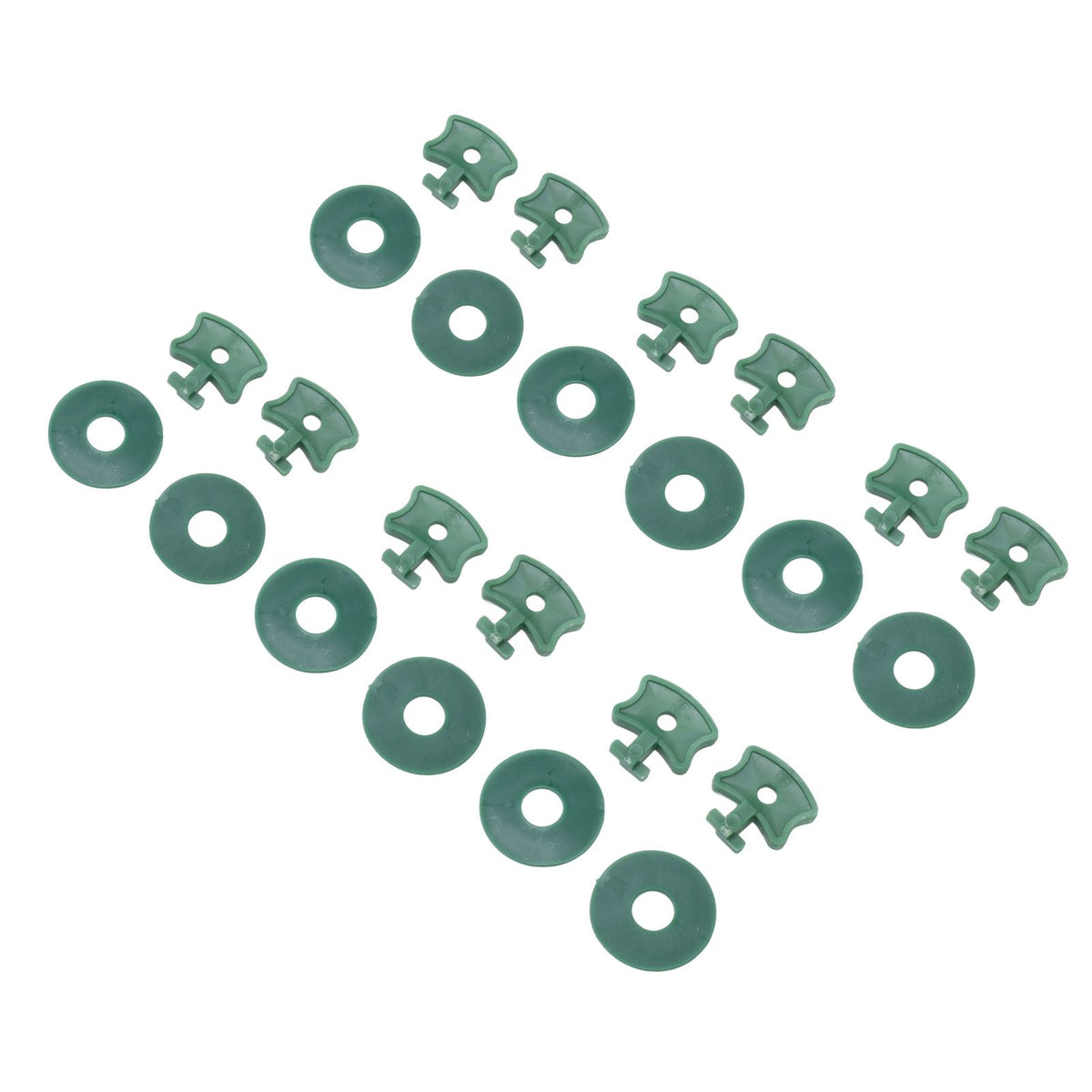 100PCS Greenhouse Twist Clips Plastic Shading Fixing Clips with Washers for Greenhouse Insulation Bubble Netting Wrap