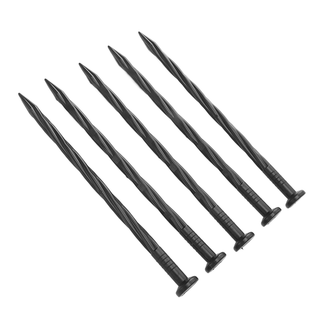50Pcs Edging Stakes Spiral Nylon Landscape Anchoring Spikes for Paver Edging Weed Barriers Turf Tent