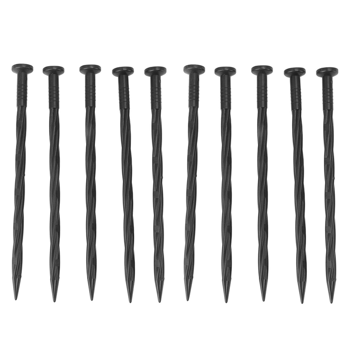 50Pcs Edging Stakes Spiral Nylon Landscape Anchoring Spikes for Paver Edging Weed Barriers Turf Tent
