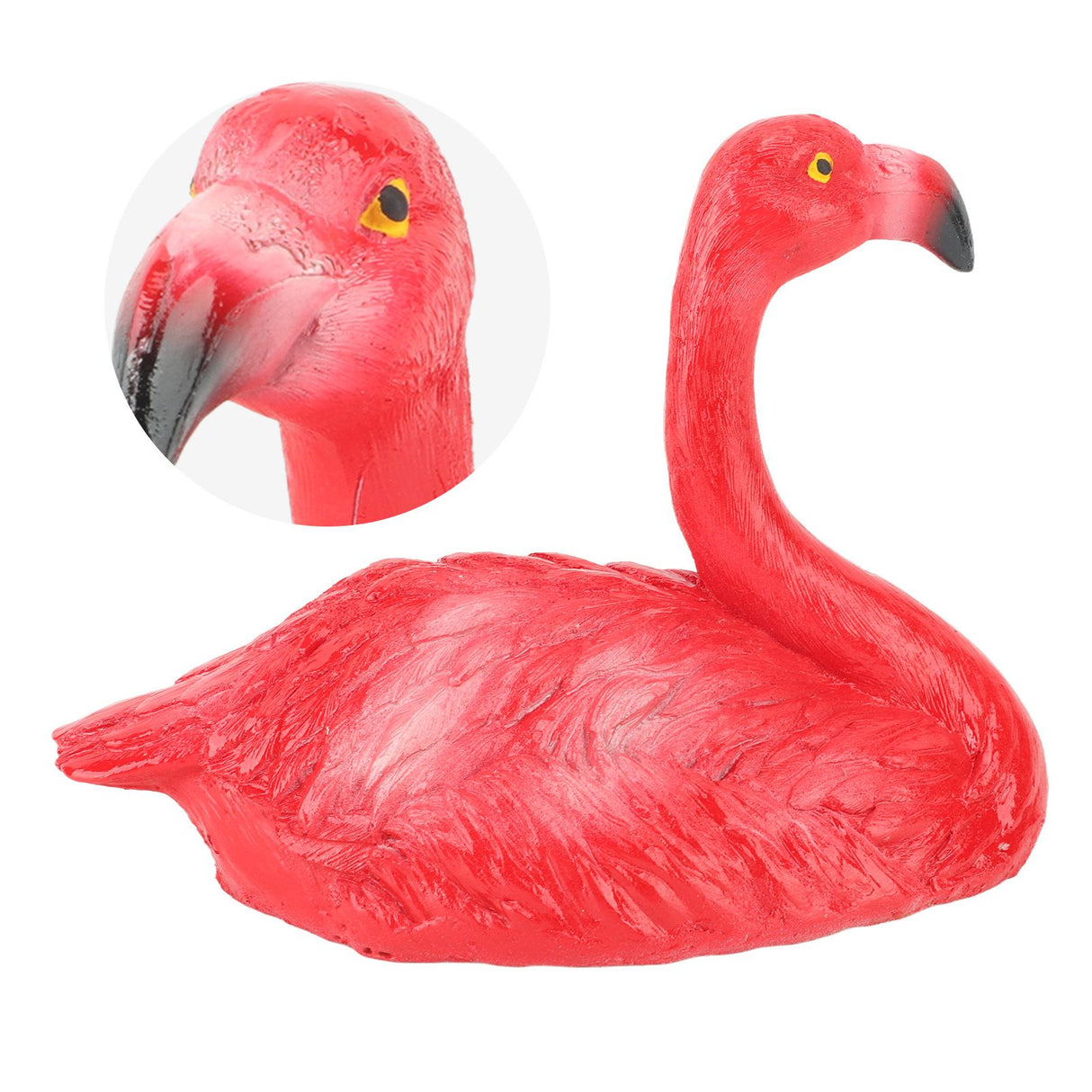 Flamingo Decorations Floating Flamingo Ornaments for Fish Pond Fish Tank Backyard Patio Lawn Small Red Head Up Flamingo