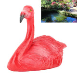 Flamingo Decorations Floating Flamingo Ornaments for Fish Pond Fish Tank Backyard Patio Lawn Small Red Head Up Flamingo - Extra Image