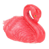 Flamingo Decorations Floating Flamingo Ornaments for Fish Pond Fish Tank Backyard Patio Lawn Small Red Resting Flamingo - Side View