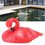 Flamingo Decorations Floating Flamingo Ornaments for Fish Pond Fish Tank Backyard Patio Lawn Small Red Resting Flamingo