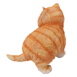 Outdoor Garden Decor Cat Statues Kitten Ornaments Gardening Decorations Gardening Kitten Sculpture - Side View