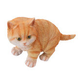 Outdoor Garden Decor Cat Statues Kitten Ornaments Gardening Decorations Gardening Kitten Sculpture - Close-Up Angle