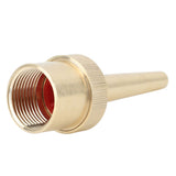 Brass Direct Fountain Nozzle Female Screw Connection Spherical Joint Adjustable Direct Fountain Nozzle for Pond Garden G1in - Close-Up Angle