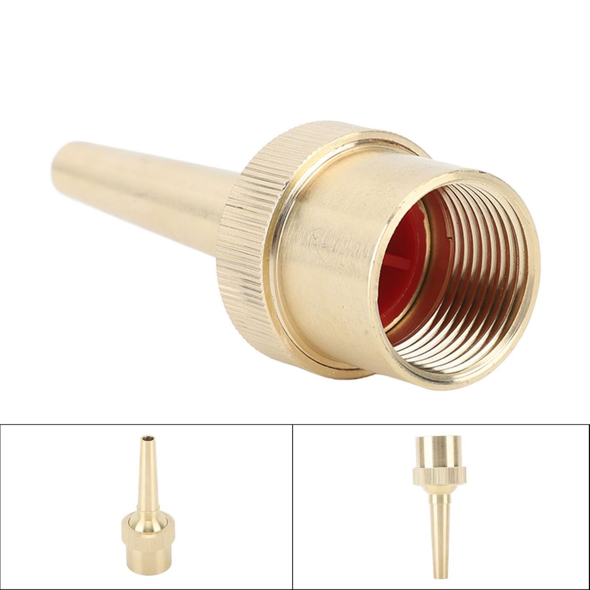 Brass Direct Fountain Nozzle Female Screw Connection Spherical Joint Adjustable Direct Fountain Nozzle for Pond Garden G1in