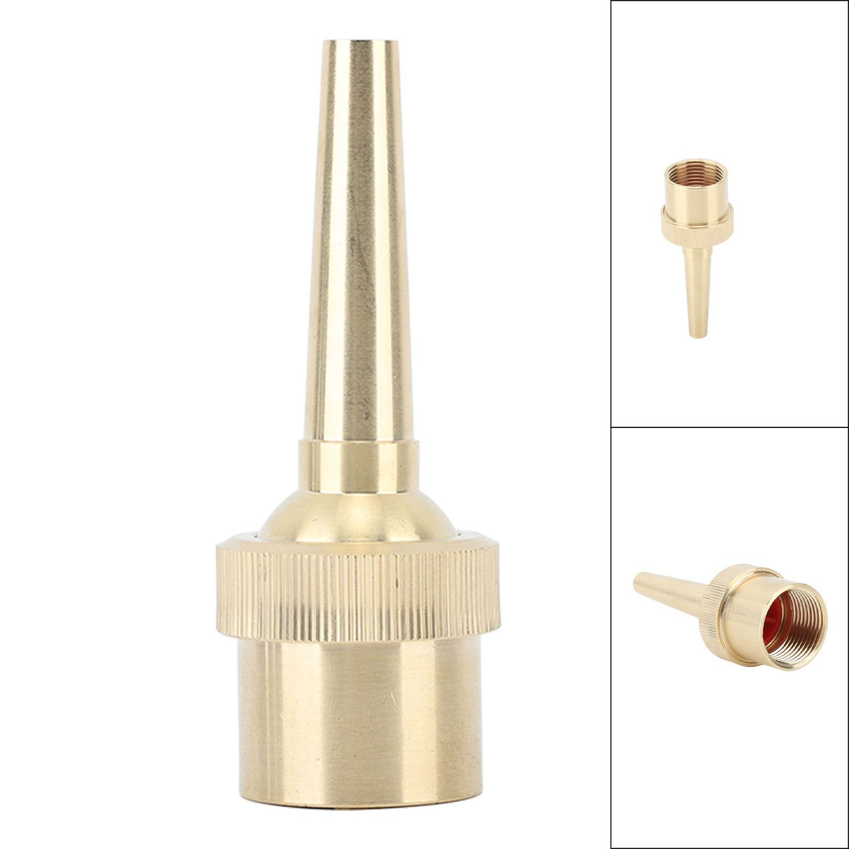 Brass Direct Fountain Nozzle Female Screw Connection Spherical Joint Adjustable Direct Fountain Nozzle for Pond Garden G1in