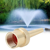 Brass Direct Fountain Nozzle Female Screw Connection Spherical Joint Adjustable Direct Fountain Nozzle for Pond Garden G1in