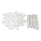 100PCS Net Cups with 100PCS Sponges Plastic Breathable Bottomless Garden Plant Net Pot Bucket Basket for Hydroponics White - 45-Degree Angle