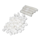 100PCS Net Cups with 100PCS Sponges Plastic Breathable Bottomless Garden Plant Net Pot Bucket Basket for Hydroponics White - Low Angle