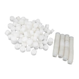 100PCS Net Cups with 100PCS Sponges Plastic Breathable Bottomless Garden Plant Net Pot Bucket Basket for Hydroponics White - Extra Image