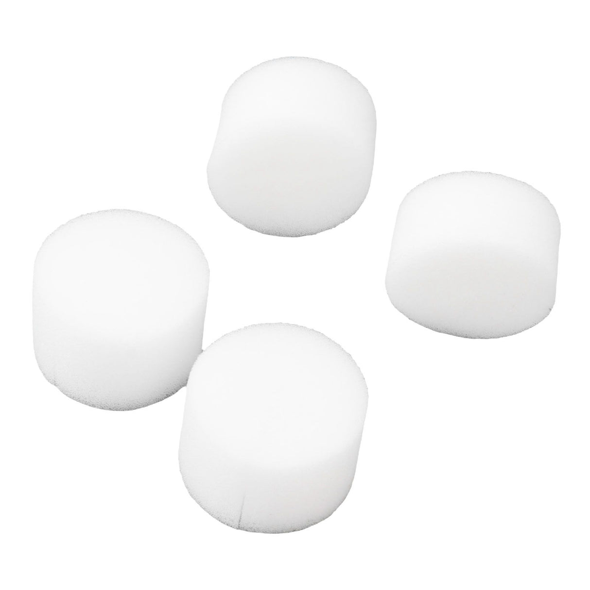 100PCS Net Cups with 100PCS Sponges Plastic Breathable Bottomless Garden Plant Net Pot Bucket Basket for Hydroponics White