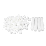 100 Set Hydroponic Grow Baskets Sponges Circular Planting Baskets Plant Growth Sponges White