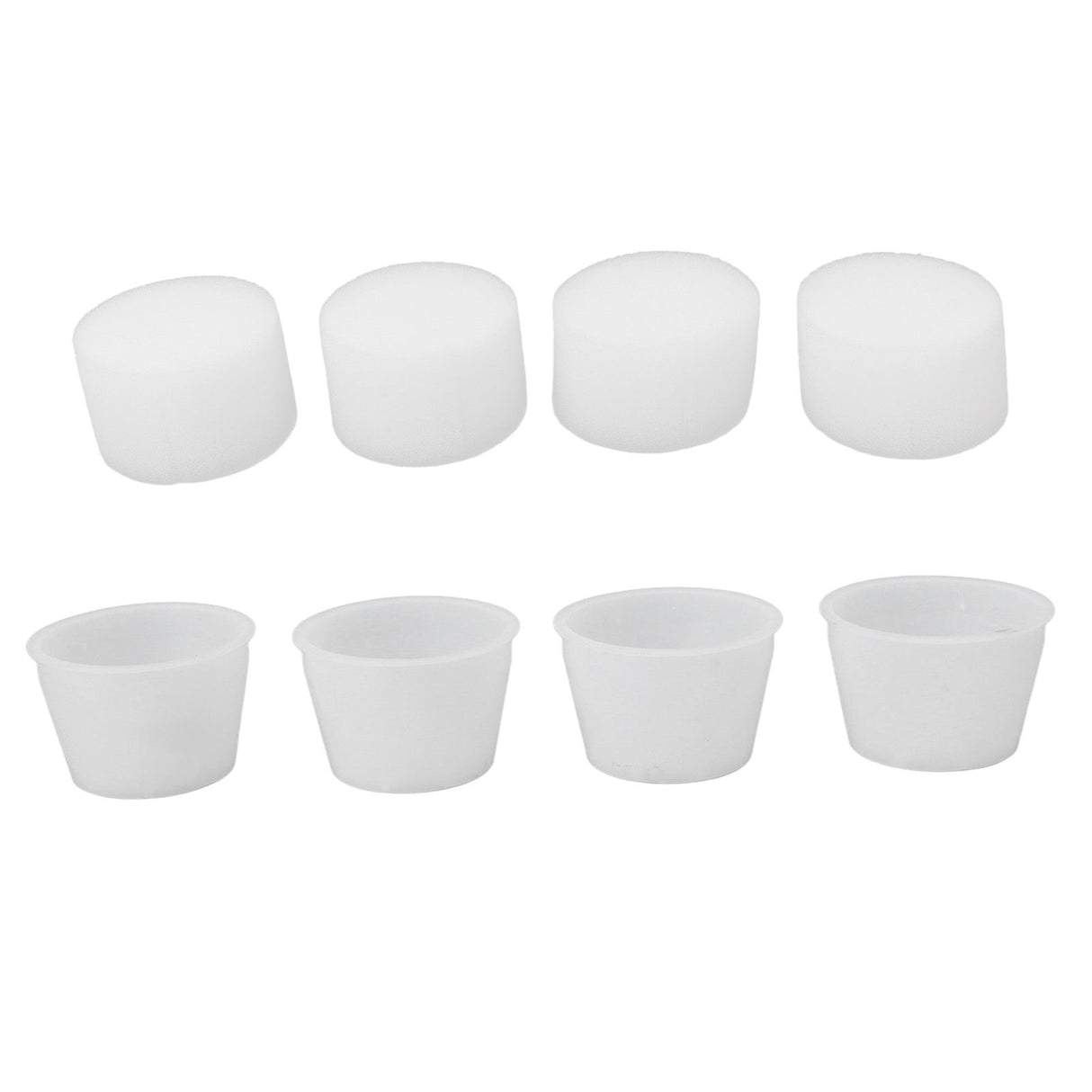 100 Set Hydroponic Grow Baskets Sponges Circular Planting Baskets Plant Growth Sponges White