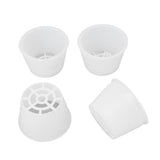 100 Set Hydroponic Grow Baskets Sponges Circular Planting Baskets Plant Growth Sponges White