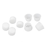 100 Set Hydroponic Grow Baskets Sponges Circular Planting Baskets Plant Growth Sponges White - Extra Image