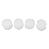 100 Set Hydroponic Grow Baskets Sponges Circular Planting Baskets Plant Growth Sponges White