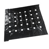 Greenhouse Perforated Mulch High Tenacity Black Durable Perforated PE Mulch Film for Plants Grow - Top-Down View