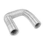 Vent Hose 4 Inch Flexible Double Sided Aluminum Foil Duct Ventilation Pipe 4 Layer Protection Leakage Proof Air Ducting 5m/196.9in