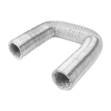 Vent Hose 4 Inch Flexible Double Sided Aluminum Foil Duct Ventilation Pipe 4 Layer Protection Leakage Proof Air Ducting 5m/196.9in