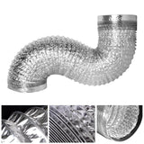 Vent Hose 4 Inch Flexible Double Sided Aluminum Foil Duct Ventilation Pipe 4 Layer Protection Leakage Proof Air Ducting 5m/196.9in - Extra Image
