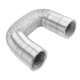 6in Flexible Ducting Hose 4 Layer Flexible Foil Ducting Dryer Air Vent Hose for HVAC Ventilation 5m/16ft