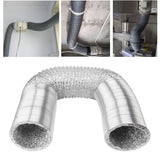 6in Flexible Ducting Hose 4 Layer Flexible Foil Ducting Dryer Air Vent Hose for HVAC Ventilation 5m/16ft - Extra Image